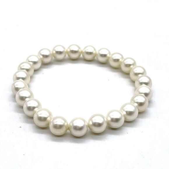 Faux Pearls Stretch Bracelet - Picture 1 of 3